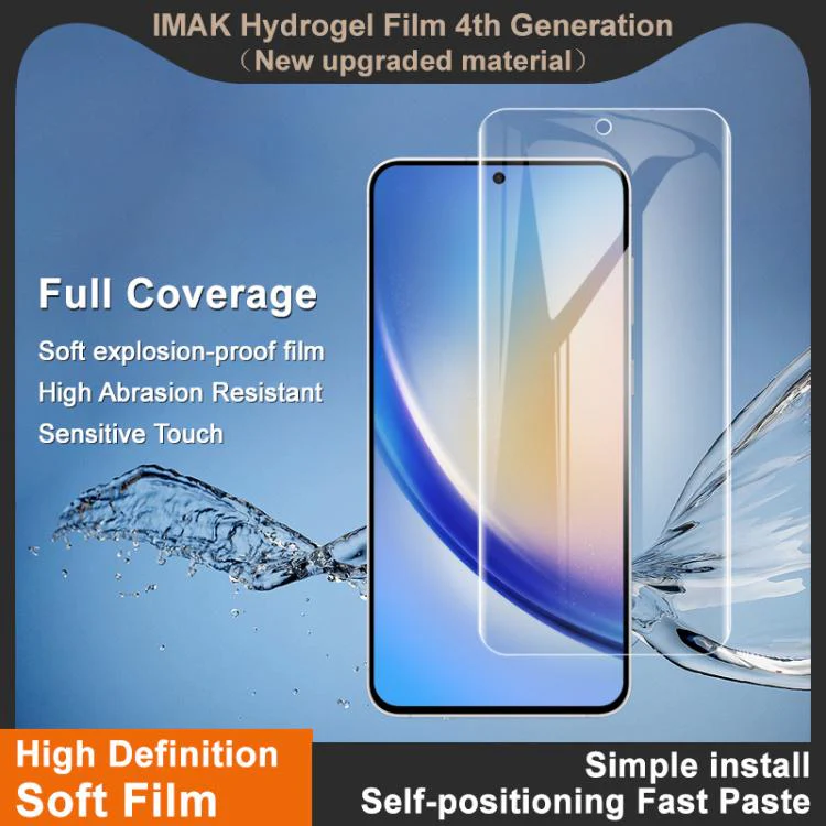 For Galaxy S26 FE 5G imak 4th Generation Full Coverage Screen Hydrogel Film, Support Fingerprint Unlocking - Image 2