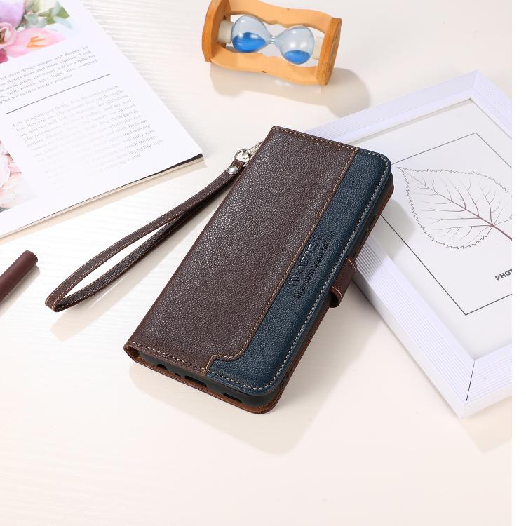 For Galaxy S26 FE 5G KHAZNEH Litchi Texture Leather RFID Phone Case(Brown) - Image 7
