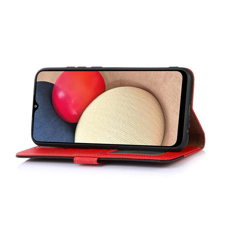 For Galaxy S26 FE 5G KHAZNEH Litchi Texture Leather RFID Phone Case(Red) - Image 5