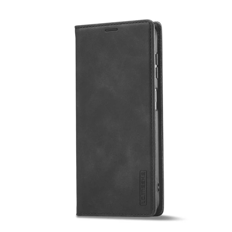 For Galaxy S26 FE 5G LC.IMEEKE Strong Magnetism Microfiber Leather Phone Case(Black) - Image 2