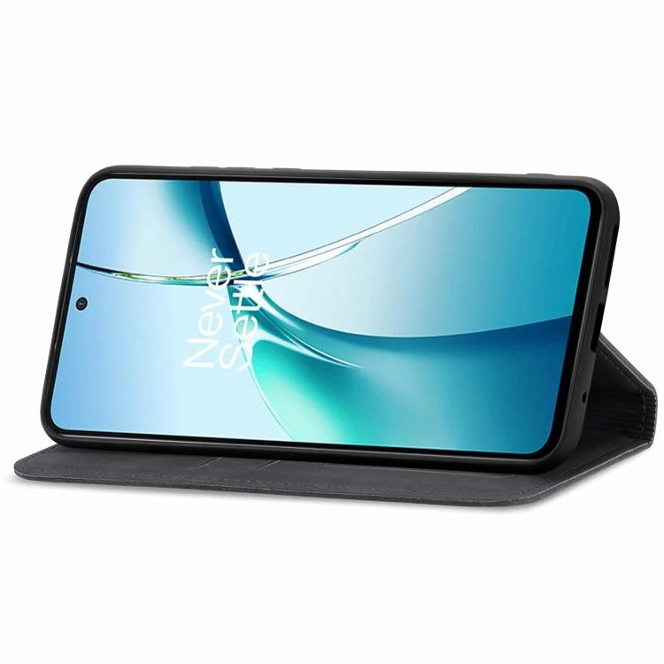 For Galaxy S26 FE 5G Retro Skin Feel Magnetic Leather Phone Case(Black) - Image 4