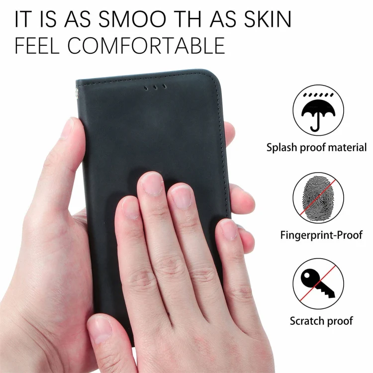 For Galaxy S26 FE 5G Retro Skin Feel Magnetic Leather Phone Case(Blue) - Image 7