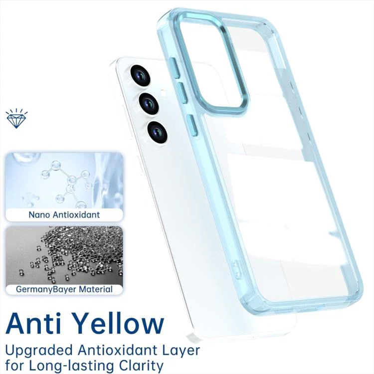 For Galaxy S26 FE 5G Shine High Transparency Acrylic Phone Case(Blue) - Image 6