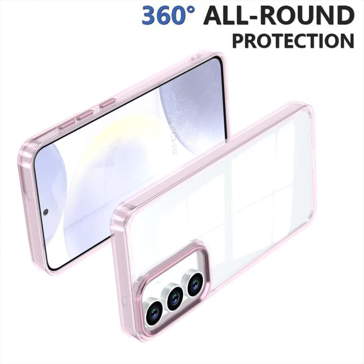 For Galaxy S26 FE 5G Shine High Transparency Acrylic Phone Case(Pink) - Image 2