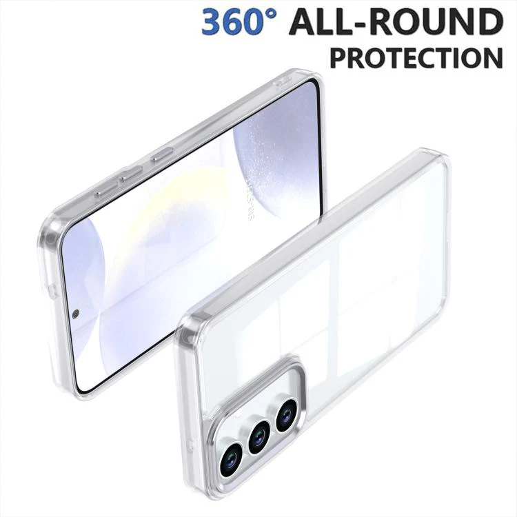 For Galaxy S26 FE 5G Shine High Transparency Acrylic Phone Case(White) - Image 2