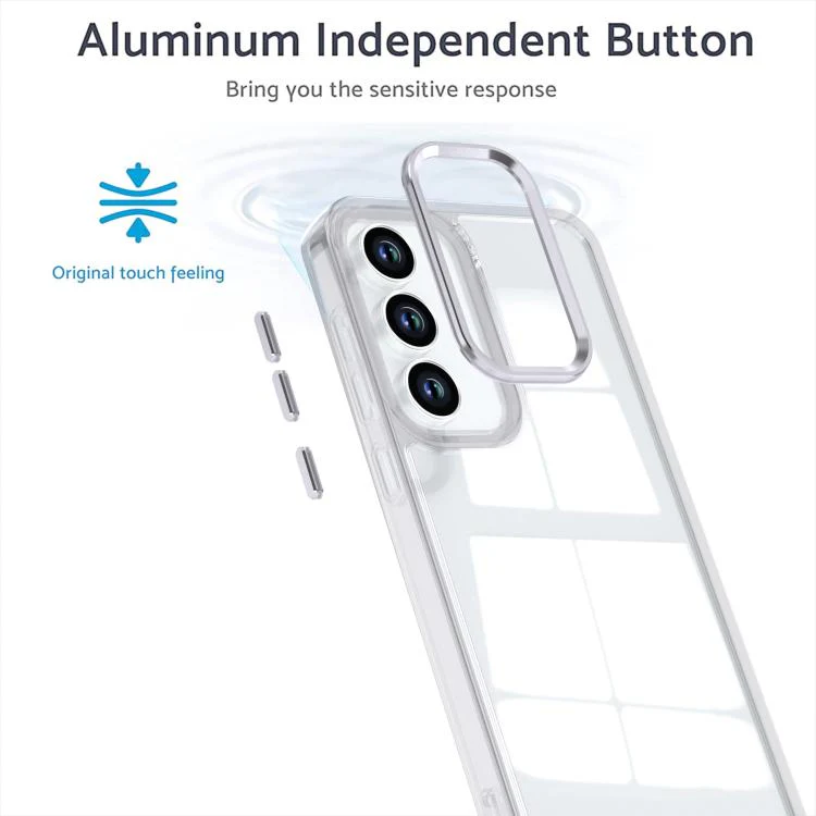 For Galaxy S26 FE 5G Shine High Transparency Acrylic Phone Case(White) - Image 3