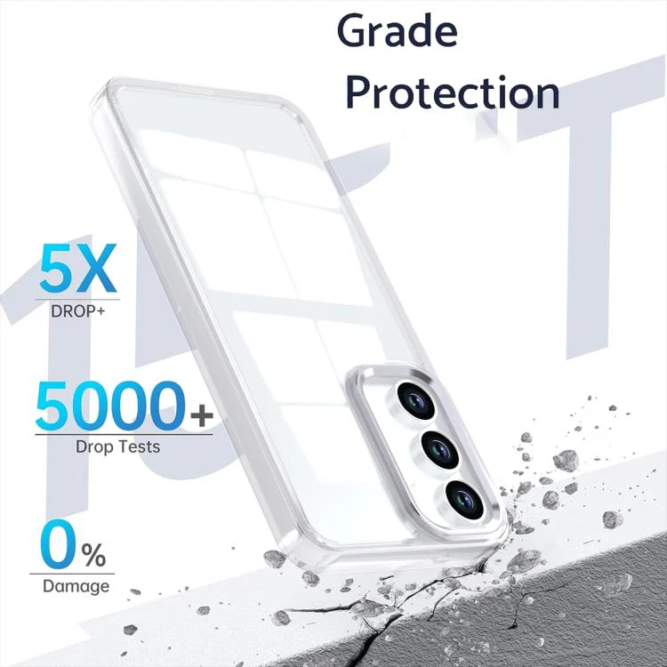 For Galaxy S26 FE 5G Shine High Transparency Acrylic Phone Case(White) - Image 4