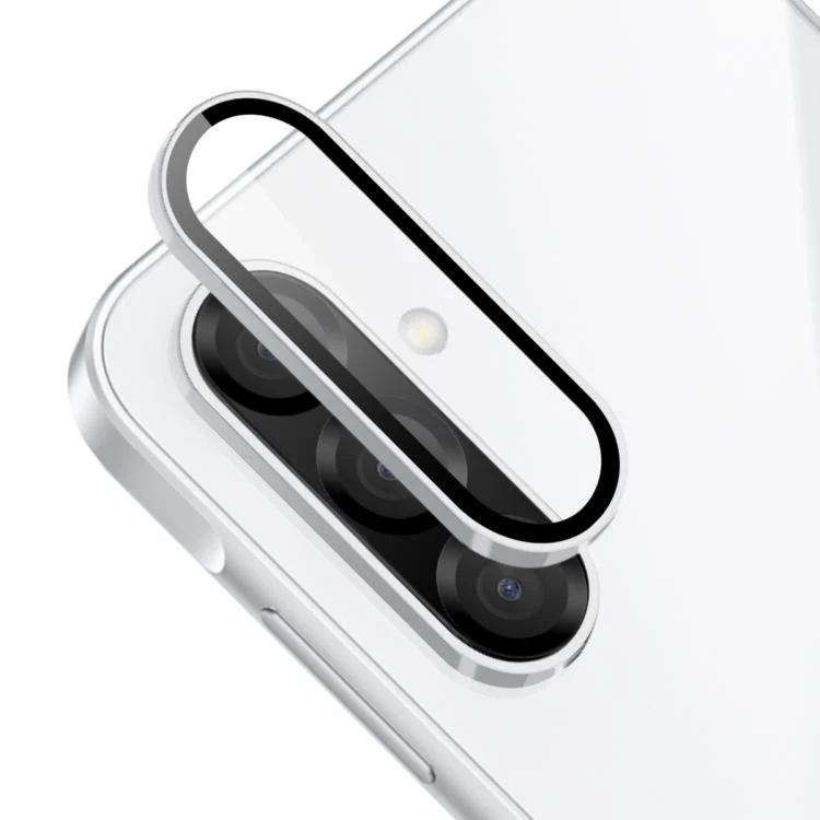 For Galaxy S26 FE ENKAY Hat-Prince 9H Rear Camera Lens Aluminium Alloy Tempered Glass Film(Silver)