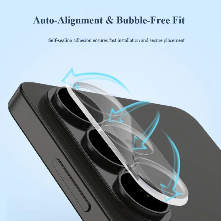For Galaxy S26 / S26+ 5G 2pcs/Set LeReach TF Series 3D Full Coverage Version HD Wear-Resistant Camera Lens Glass Film(Black) - Image 7