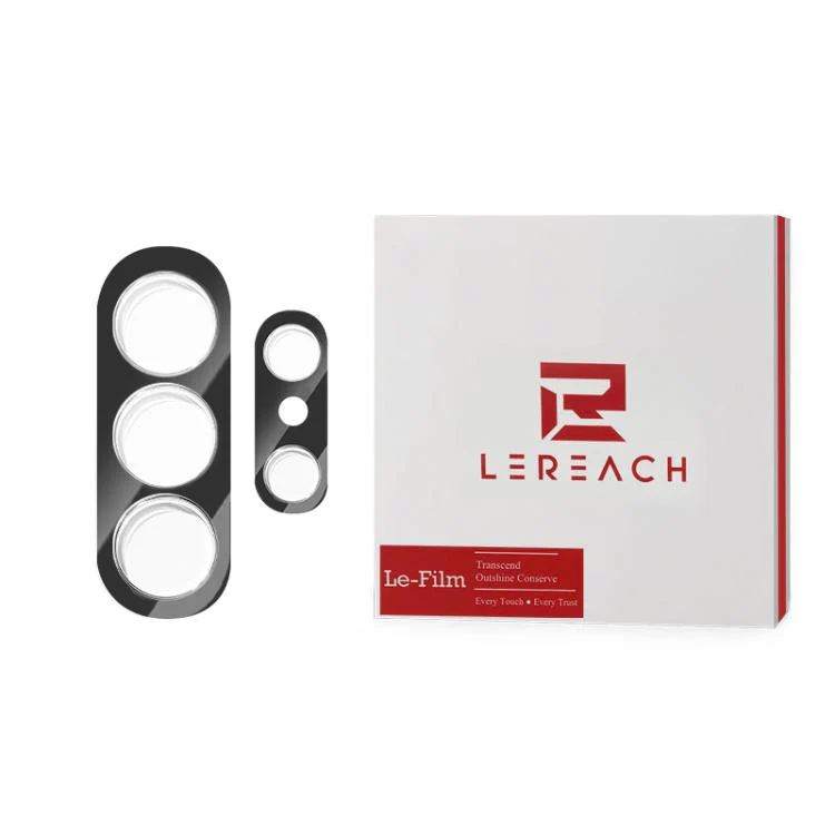 For Galaxy S26 Ultra 5G 2pcs/Set LeReach TF Series 3D Full Coverage Version HD Wear-Resistant Camera Lens Glass Film, Main/Sub Set(Black) - Image 2