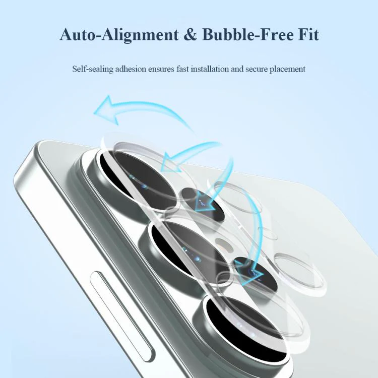 For Galaxy S26 Ultra 5G LeReach TF Series 3D Full Coverage Version HD Wear-Resistant Camera Lens Glass Film, Main/Sub Set(Black) - Image 7