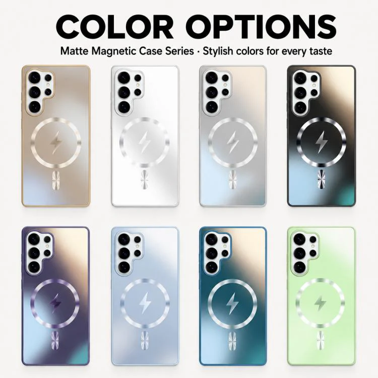 For Galaxy S26 Ultra 5G Vacuum Electroplated Magnetic Phone Case(Green) - Image 11