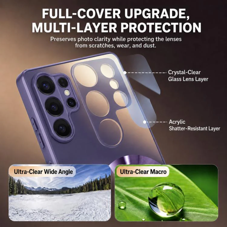 For Galaxy S26 Ultra 5G Vacuum Electroplated Magnetic Phone Case(Green) - Image 5