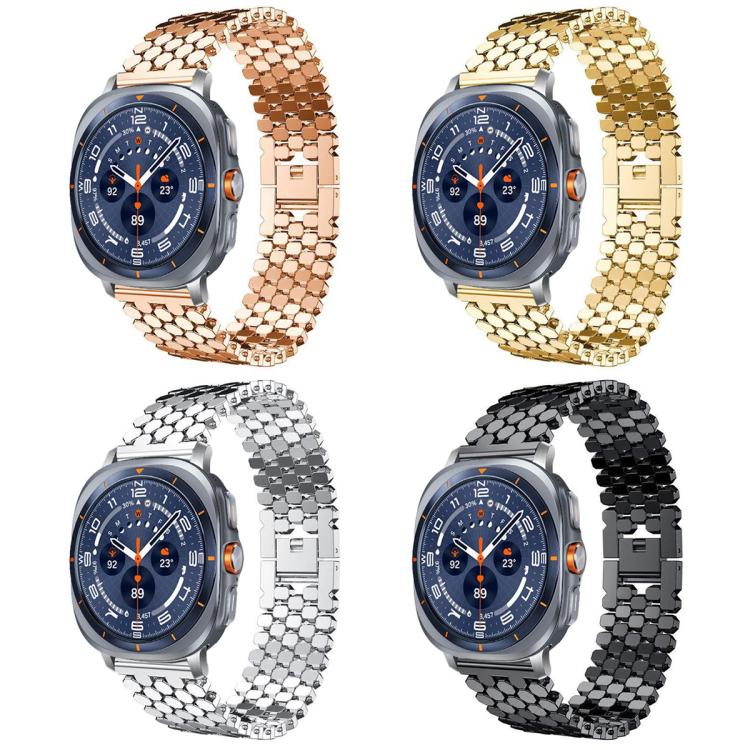 For Galaxy Watch Ultra / Ultra 2025 4 Pack xDfind Fish Scale Texture Metal Watch Band