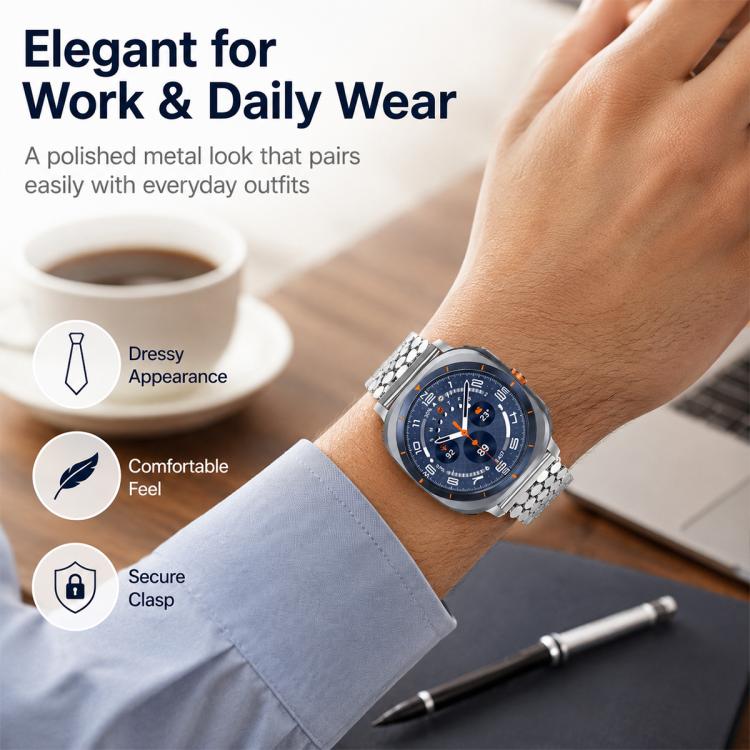 For Galaxy Watch Ultra / Ultra 2025 4 Pack xDfind Fish Scale Texture Metal Watch Band - Image 6