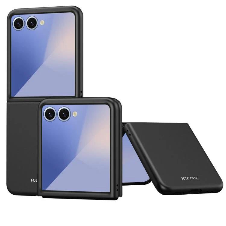 For Galaxy Z Flip8 5G Skin Feel Electroplating PC Shockproof Phone Case(Black) - Image 2