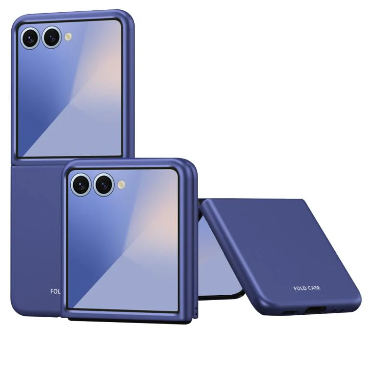 For Galaxy Z Flip8 5G Skin Feel Electroplating PC Shockproof Phone Case(Blue) - Image 2