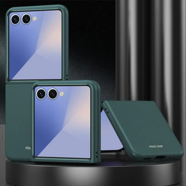 For Galaxy Z Flip8 5G Skin Feel Electroplating PC Shockproof Phone Case(Green)