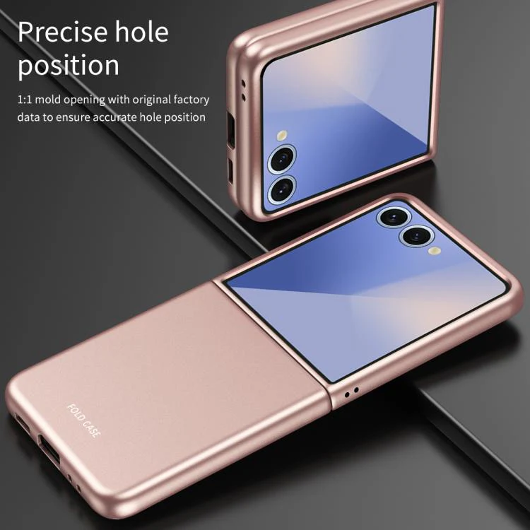 For Galaxy Z Flip8 5G Skin Feel Electroplating PC Shockproof Phone Case(Pink) - Image 8