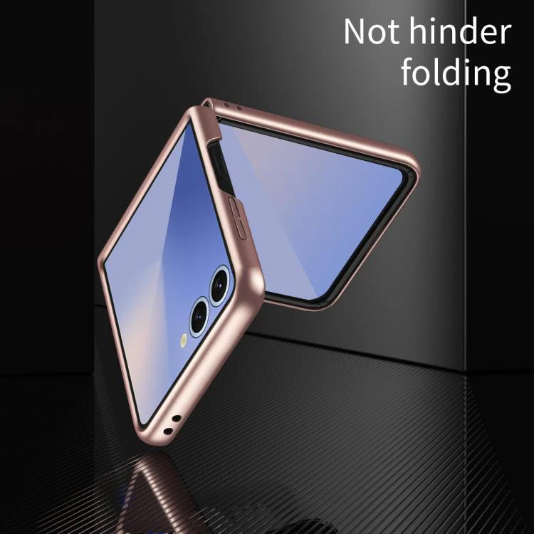 For Galaxy Z Flip8 5G Skin Feel Electroplating PC Shockproof Phone Case(Pink) - Image 9