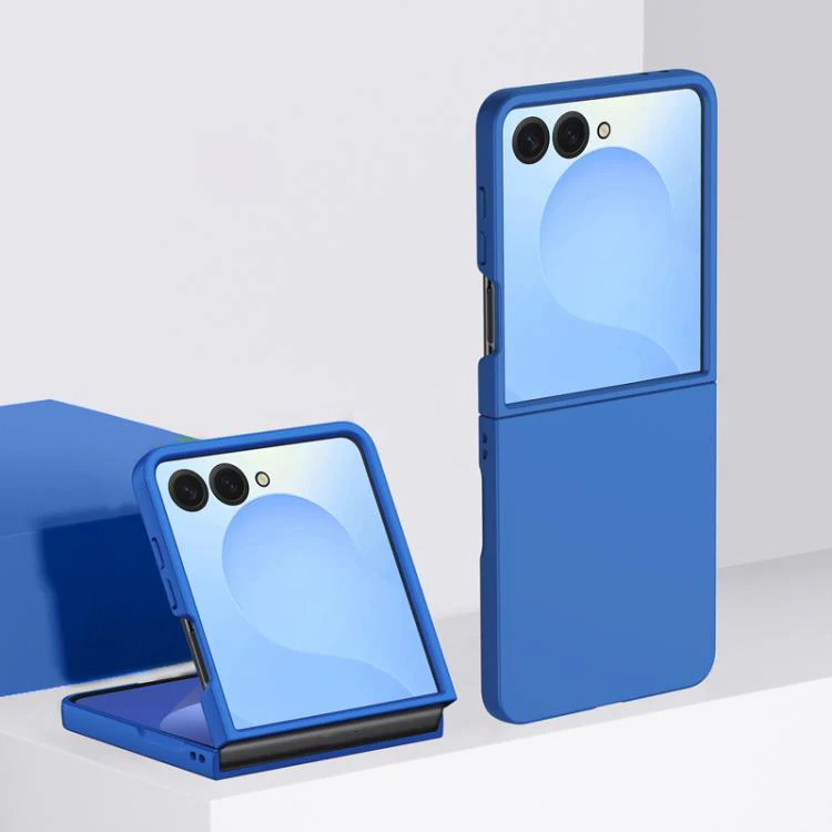 For Galaxy Z Flip8 5G Skin Feel PC Full Coverage Shockproof Phone Case(Klein Blue)