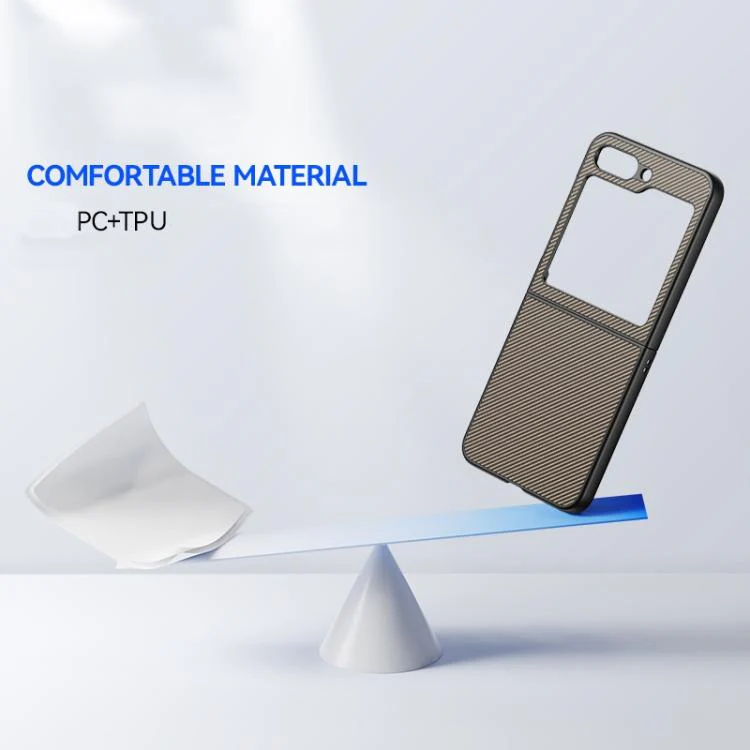 For Galaxy Z Flip8 5G Ultra-thin Plain Skin Leather Phone Case(Orange) - Image 3