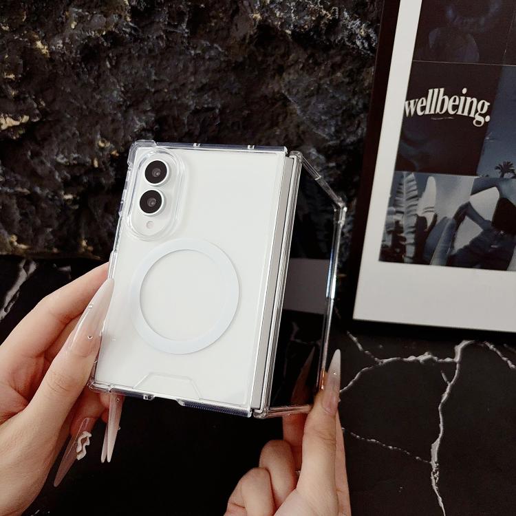 For Galaxy Z Fold8 5G Clear MagSafe Four-corner Anti-fall Phone Case(Transparent) - Image 4