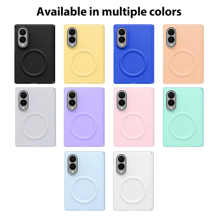For Galaxy Z Fold8 5G Integrated Vegan Leather Central Magnetic Phone Case(Klein Blue) - Image 7