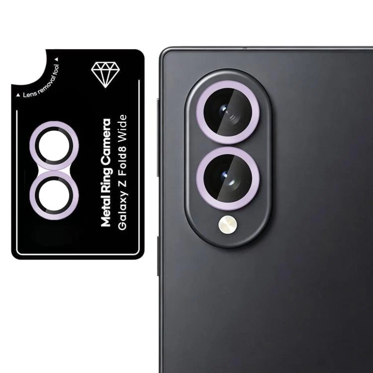 For Galaxy Z Fold8 5G Kalebol No Flicker Ultra-Thin Individual Camera Lens Tempered Glass Film(Purple)