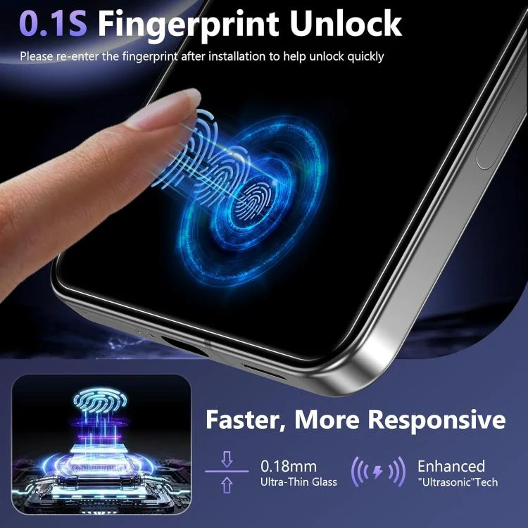 For Galaxy Z Fold8 5G Outer Screen 25pcs High-Aluminum Full-Coverage Anti-Fingerprint Screen-Printed Privacy Tempered Glass Film - Image 3