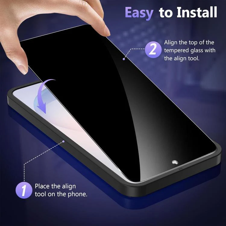 For Galaxy Z Fold8 5G Outer Screen 25pcs High-Aluminum Full-Coverage Anti-Fingerprint Screen-Printed Privacy Tempered Glass Film - Image 7