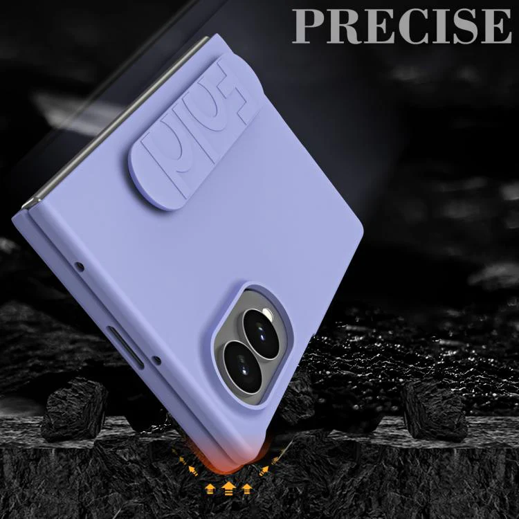 For Galaxy Z Fold8 5G Skin Elastic Wrist Grip Back Cover Phone Case(Black) - Image 3