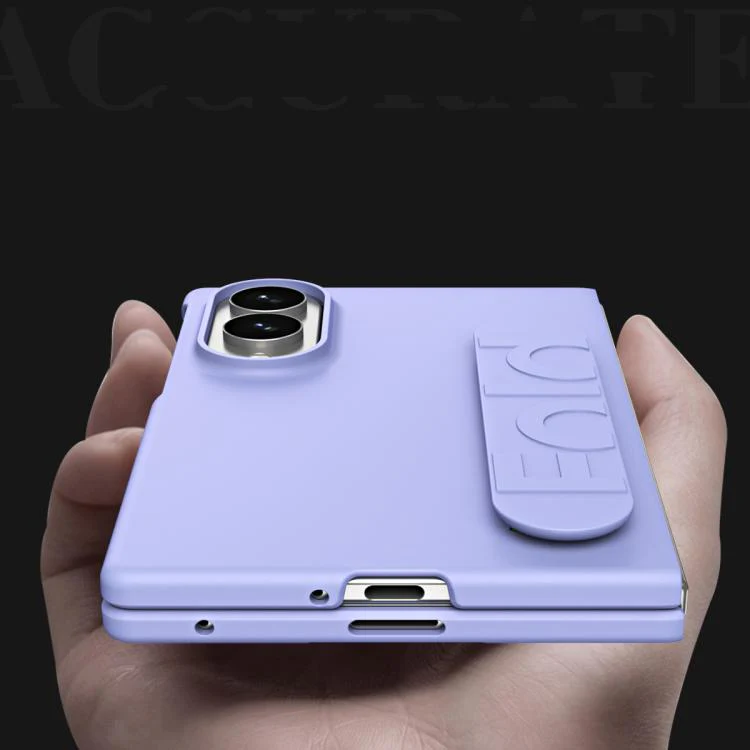 For Galaxy Z Fold8 5G Skin Elastic Wrist Grip Back Cover Phone Case(Black) - Image 4