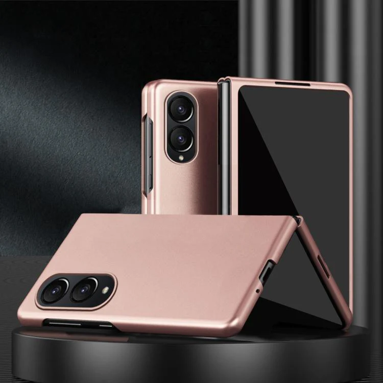 For Galaxy Z Fold8 5G Skin Feel Electroplating PC Shockproof Phone Case(Rose Gold)