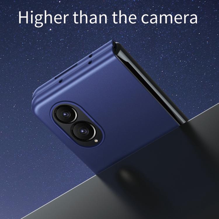 For Galaxy Z Fold8 5G Skin Feel Electroplating PC Shockproof Phone Case(Sapphire Blue) - Image 4