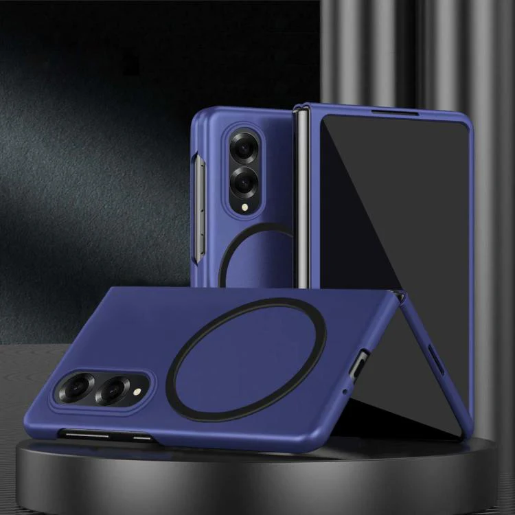 For Galaxy Z Fold8 5G Skin Feel Magnetic Shockproof Phone Case(Blue)