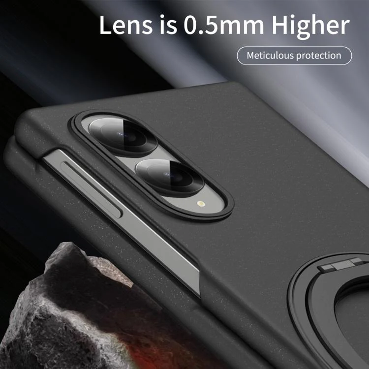 For Galaxy Z Fold8 5G Thunderbolt 360 Rotating Holder Shockproof Phone Case(Black) - Image 4