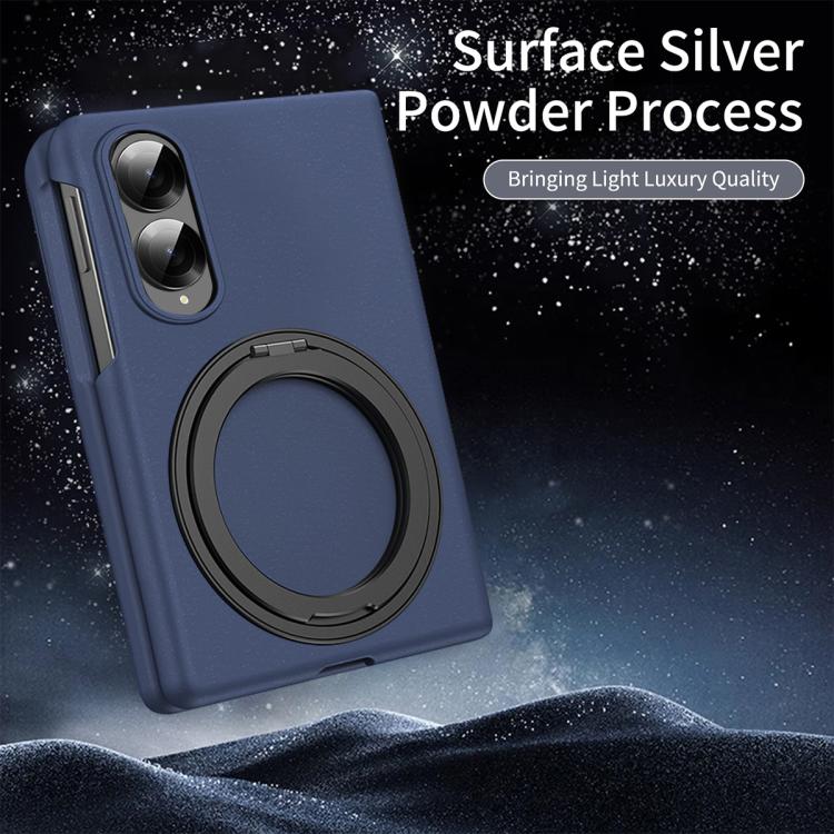 For Galaxy Z Fold8 5G Thunderbolt 360 Rotating Holder Shockproof Phone Case(Blue) - Image 2