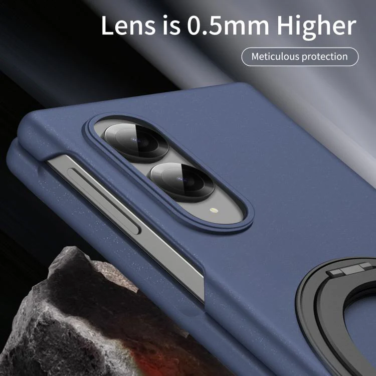 For Galaxy Z Fold8 5G Thunderbolt 360 Rotating Holder Shockproof Phone Case(Blue) - Image 4