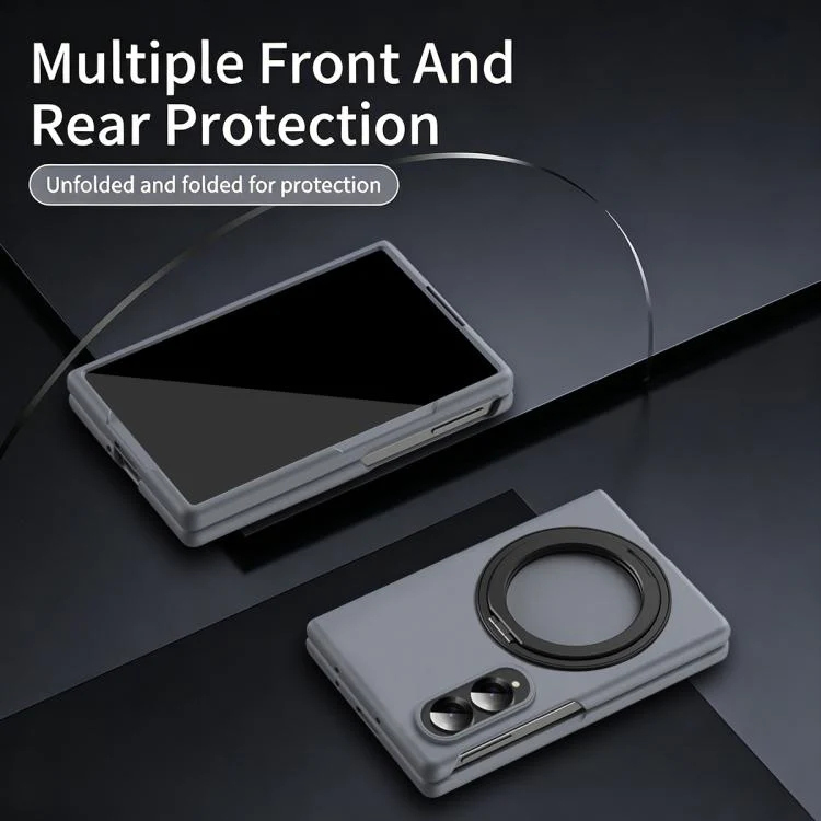 For Galaxy Z Fold8 5G Thunderbolt 360 Rotating Holder Shockproof Phone Case(Grey) - Image 5