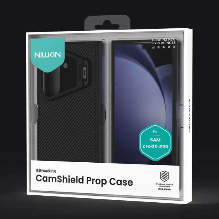 For Galaxy Z Fold8 Ultra 5G NILLKIN CamShield Prop Transparent Mirror Cover MagSafe Magnetic Translucent PC Phone Case with Stylus(Black) - Image 12