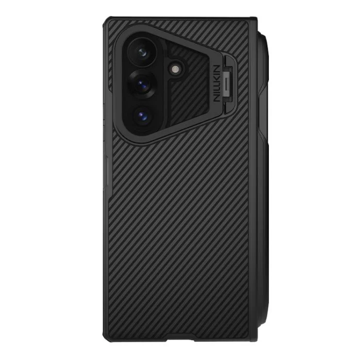 For Galaxy Z Fold8 Ultra 5G NILLKIN CamShield Prop Transparent Mirror Cover MagSafe Magnetic Translucent PC Phone Case with Stylus(Black) - Image 2