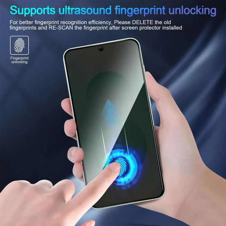 For Galaxy Z Fold8 Ultra 5G Outer Screen Kalebol High-Aluminum Screen-Printed Full-Coverage Black-Border Privacy Tempered Glass Film - Image 4