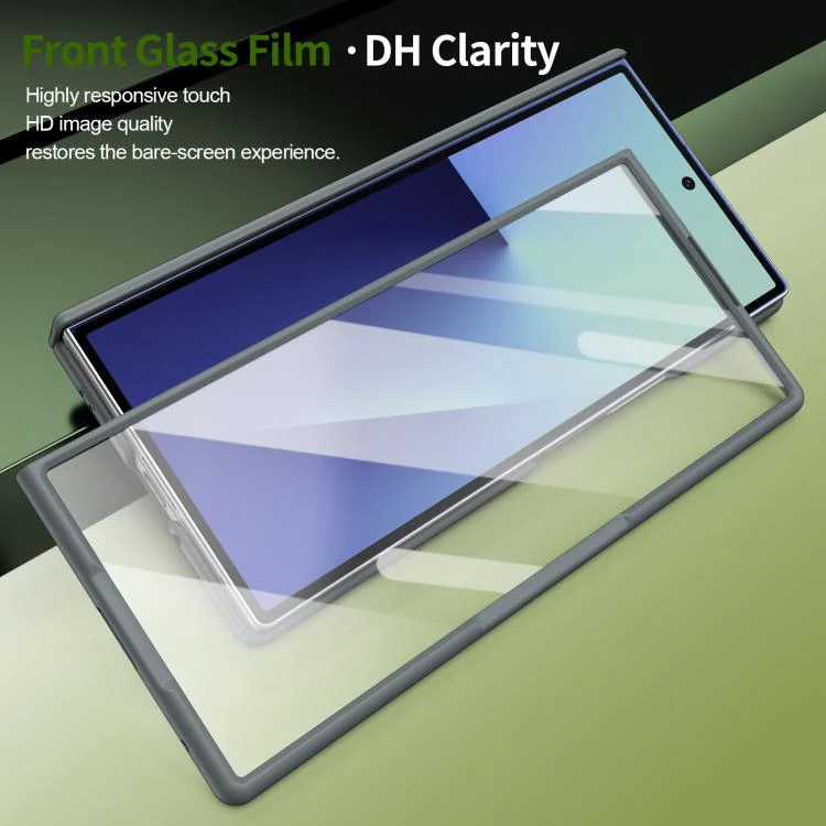For Galaxy Z Fold8 Ultra 5G Rotation Magnetic Ring Holder Hinge Integrated Film Phone Case(Grey) - Image 7