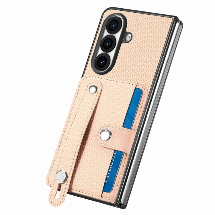 For Galaxy Z Fold8 Ultra 5G Wristband Kickstand Card Wallet Back Cover Phone Case(Black) - Image 3