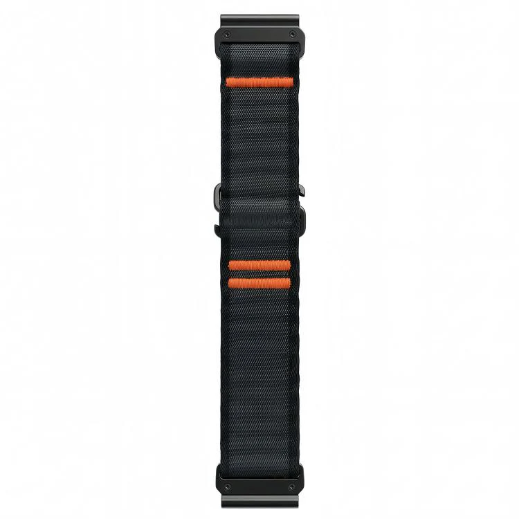 For Gamin 26mm Ocean Wave Texture Nylon Watch Band(Dark Grey) - Image 4
