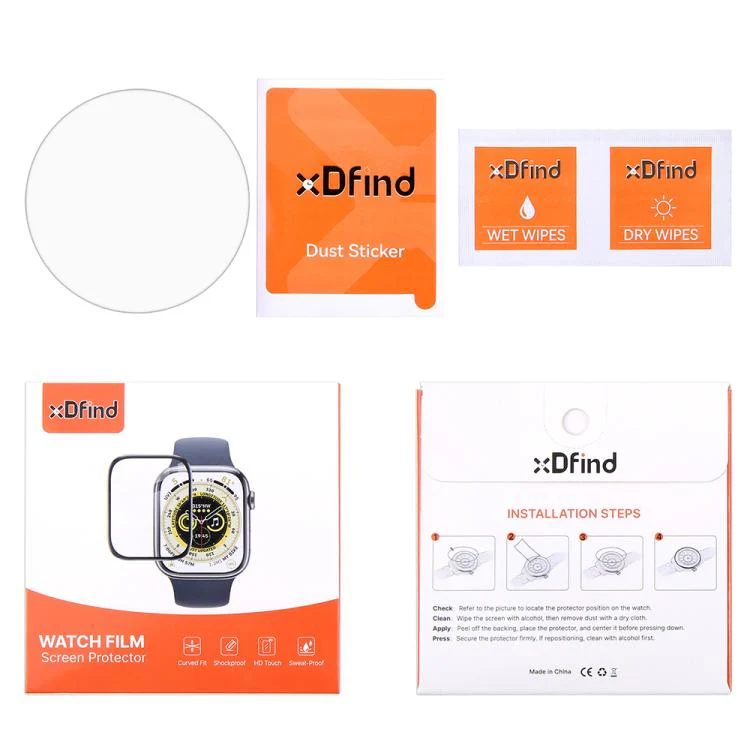 For Garmin Approach S70 47mm 5pcs xDfind Soft Hydrogel Film Full Cover Watch Front Protector - Image 8