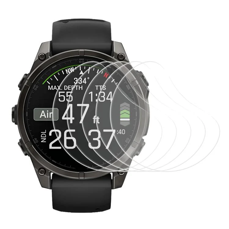 For Garmin Fenix 8 47mm 5pcs xDfind Soft Hydrogel Film Full Cover Watch Front Protector