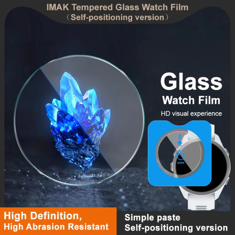 For Garmin Forerunner 170 imak Tempered Glass Watch Film, Self-positioning Version - Image 4