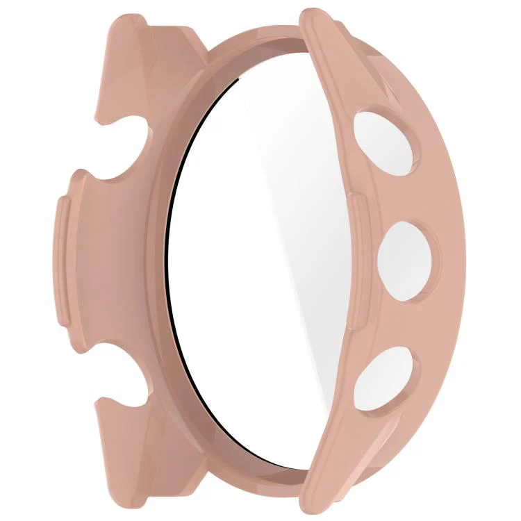 For Garmin Forerunner 70 / 170 / 170 Music Tempered Glass Film Integrated PC Watch Protective Case(Cherry Pink) - Image 5